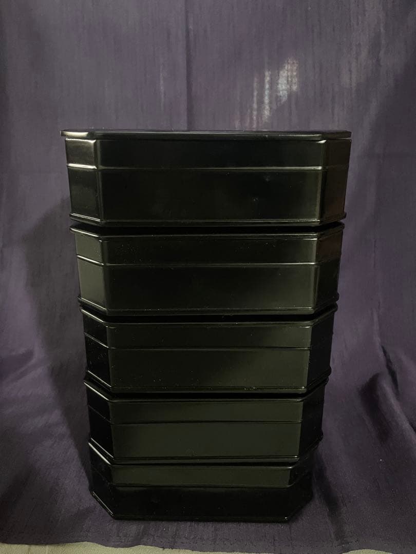 縁高 茶道具 木製 黒 新塗