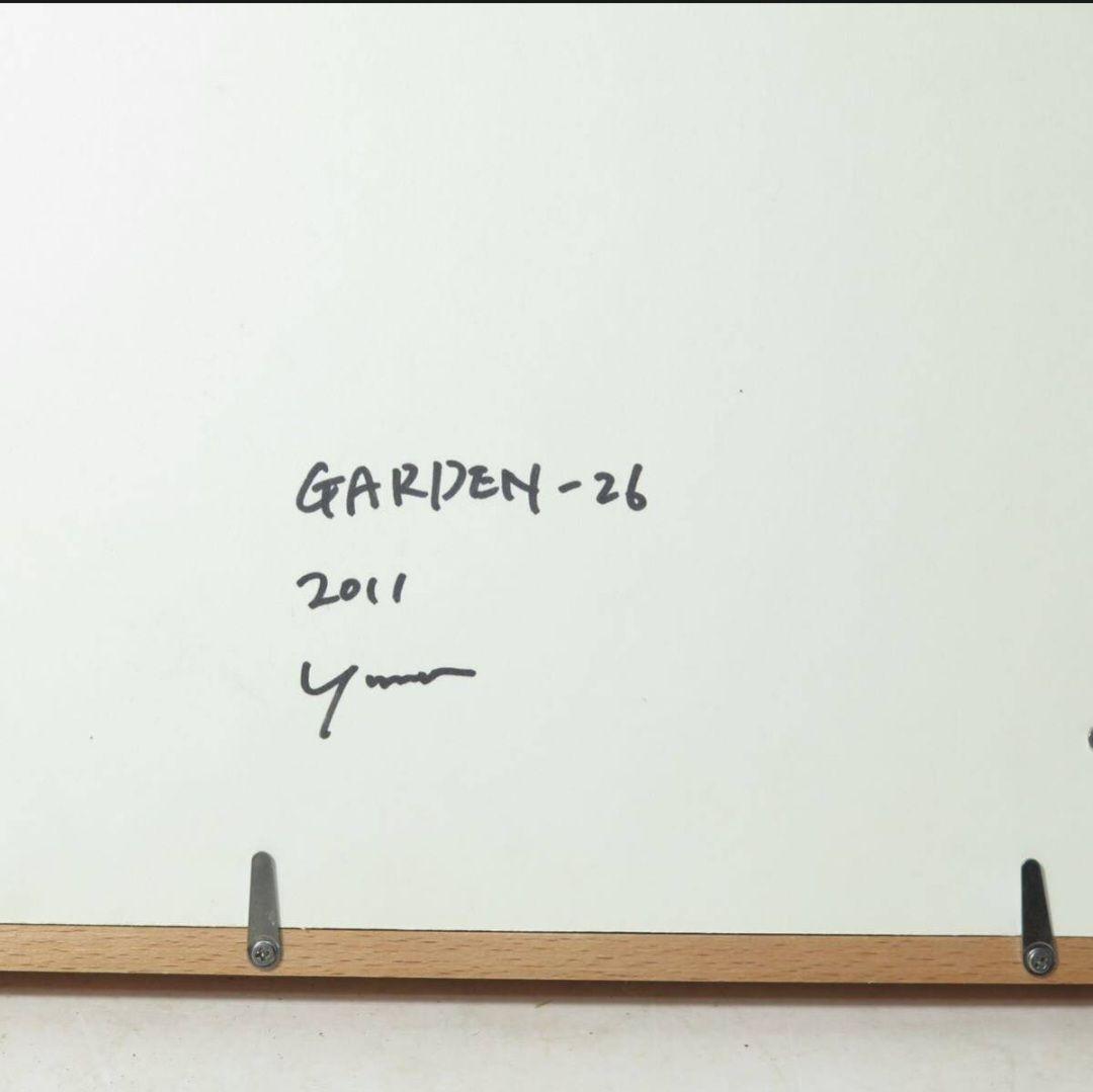 荻野夕奈　Garden-26 2011 油絵額装 現在ご活躍中の人気画家