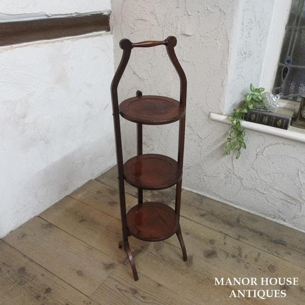 イギリス アンティーク 家具 ケーキスタンド プランツスタンド 英国 6887d
