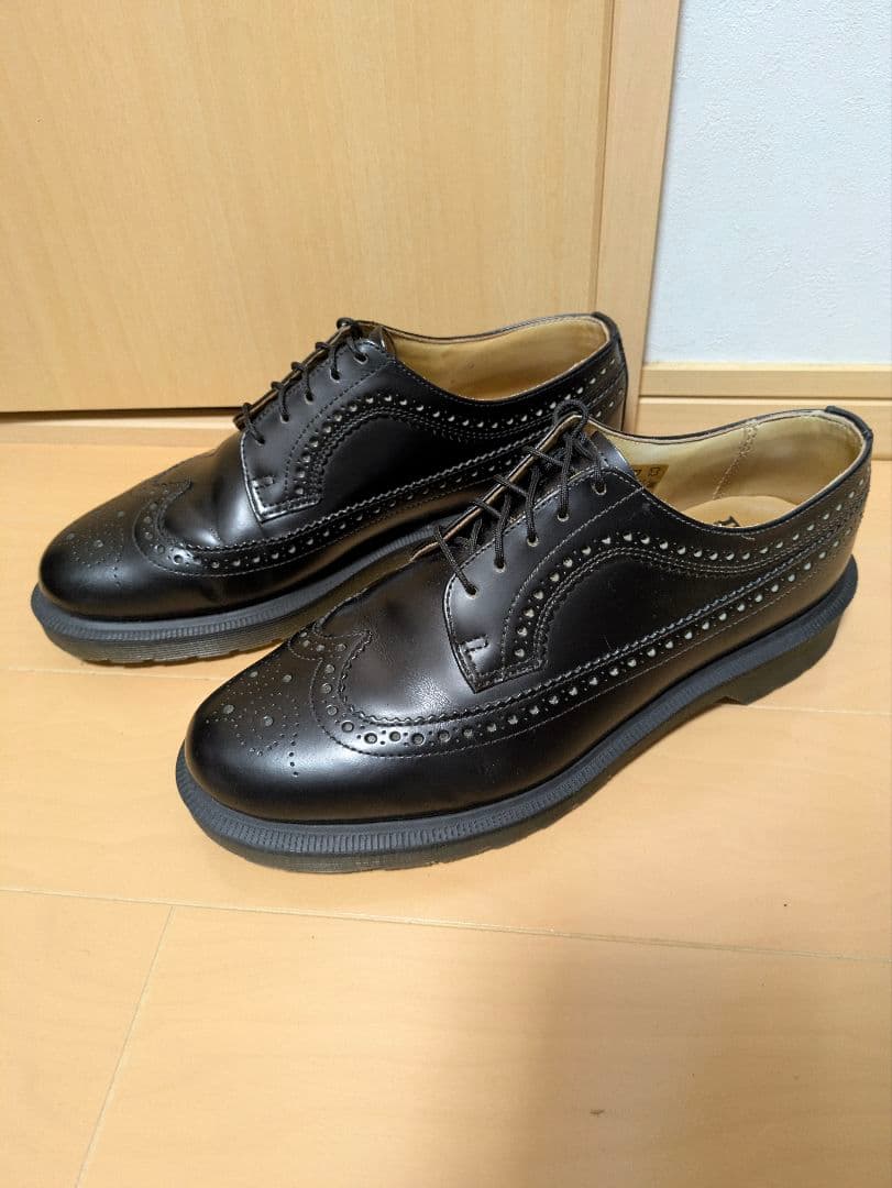 Dr. Martens 3989 ブラック ドレス UK8 ウイングチップ
