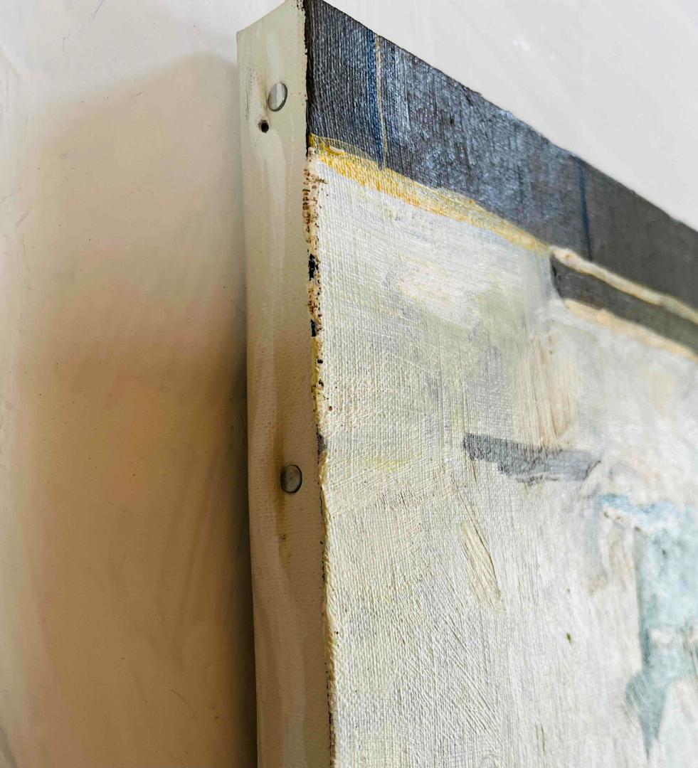 61×73㎝「台所に立つ男」油彩・原画・F20