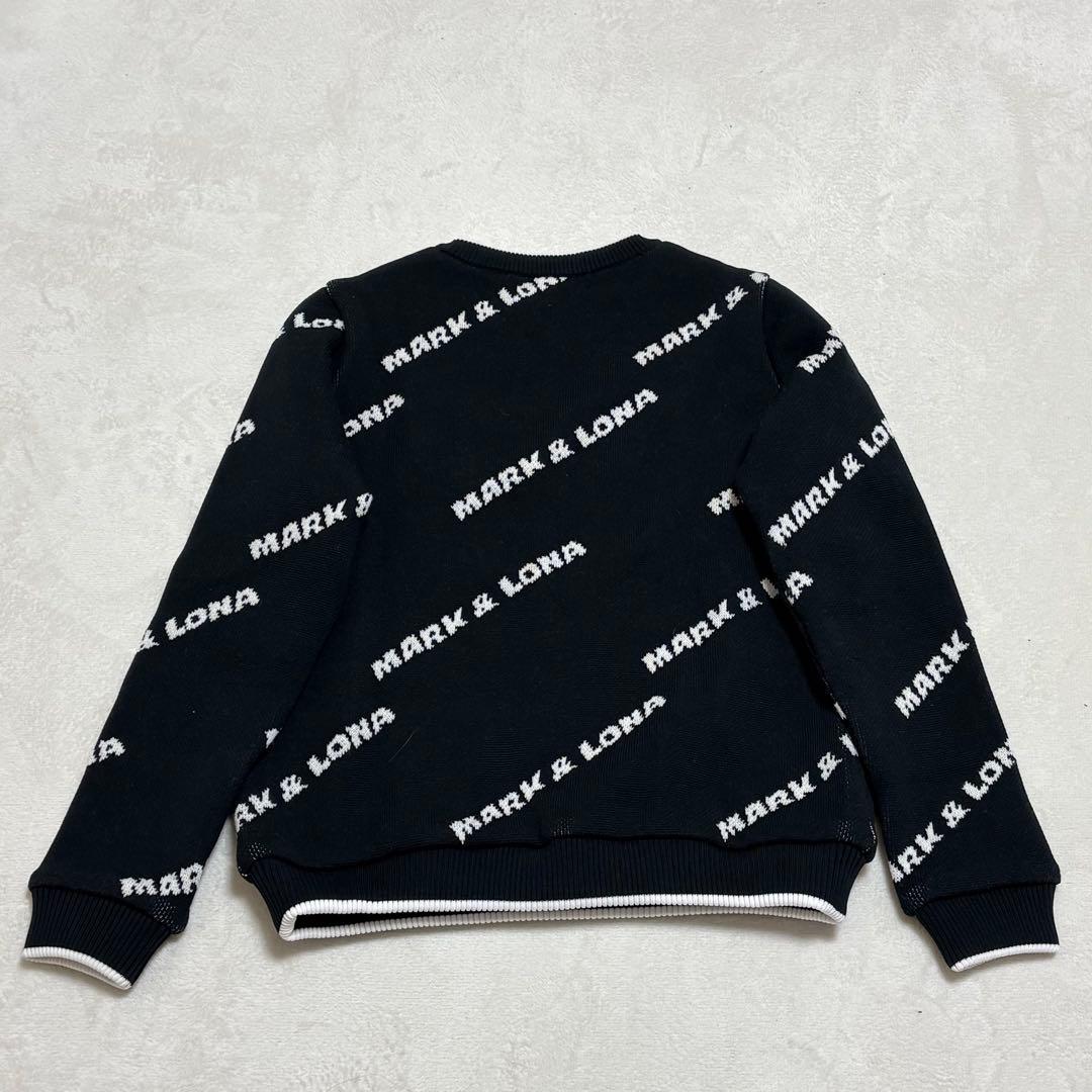 MARK & LONA マーク＆ロナ ロゴ　ニット スウェット ブラック 38