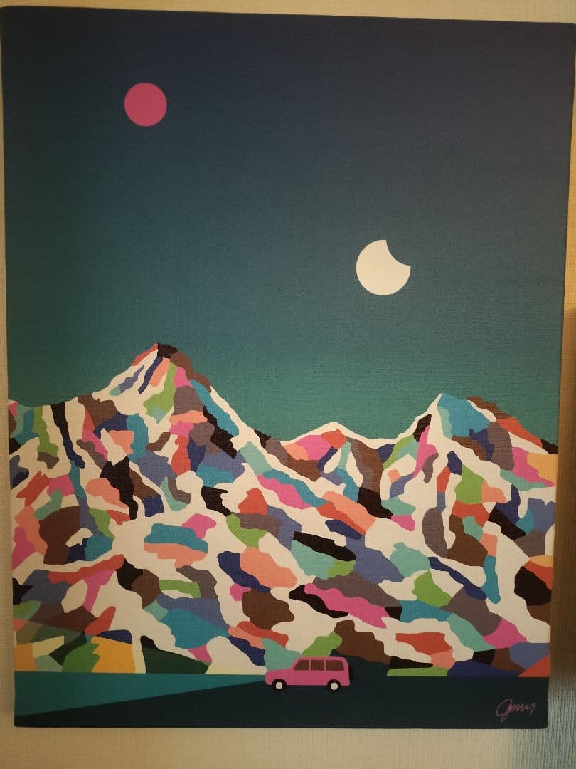 美品　ジェリー鵜飼　キャンバスアート