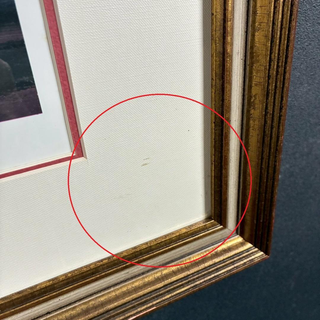 田崎廣助「阿蘇山」リトグラフ 印章有 発行証明書有 額縁入り 田崎広助 熊本