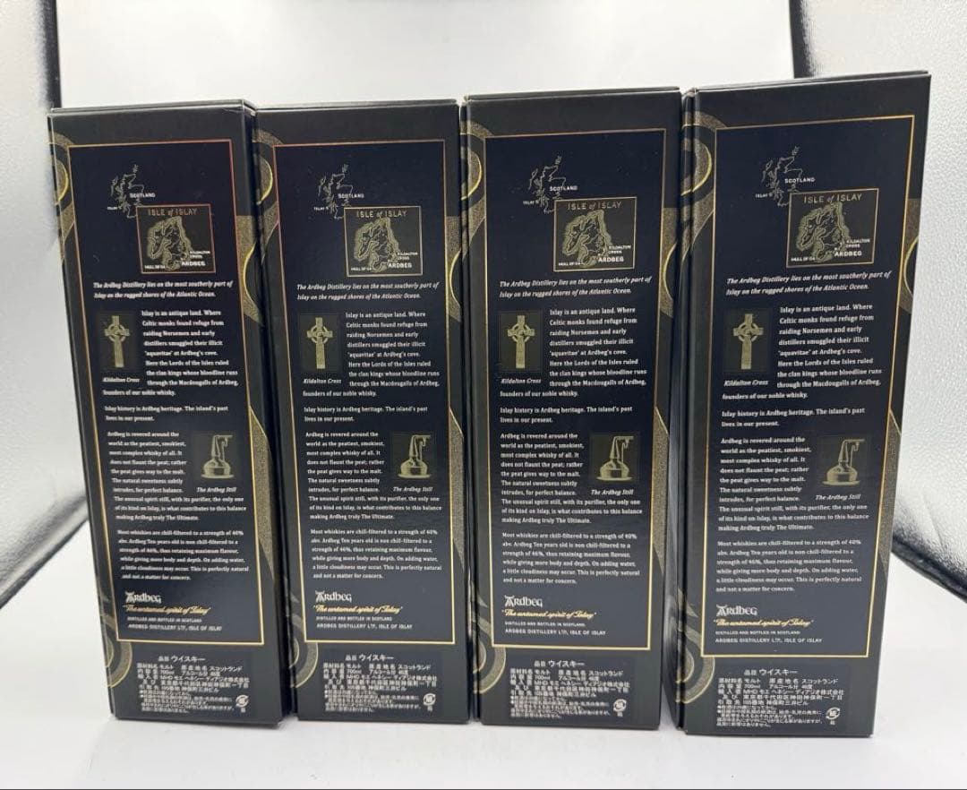 ARDBEG アードベッグ 10年 4本セット　箱入り　新品未開栓品