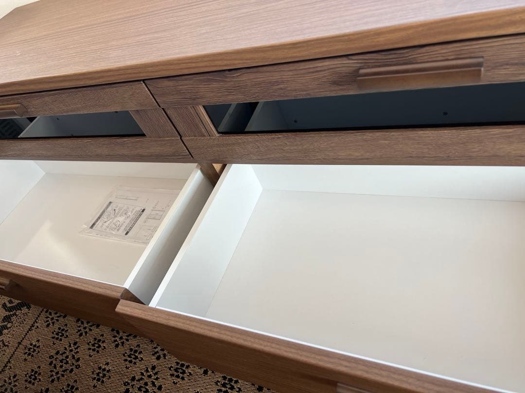 安心の日本製 完成版 テレビ台 ローボード 幅150cm 開き戸 引き出し