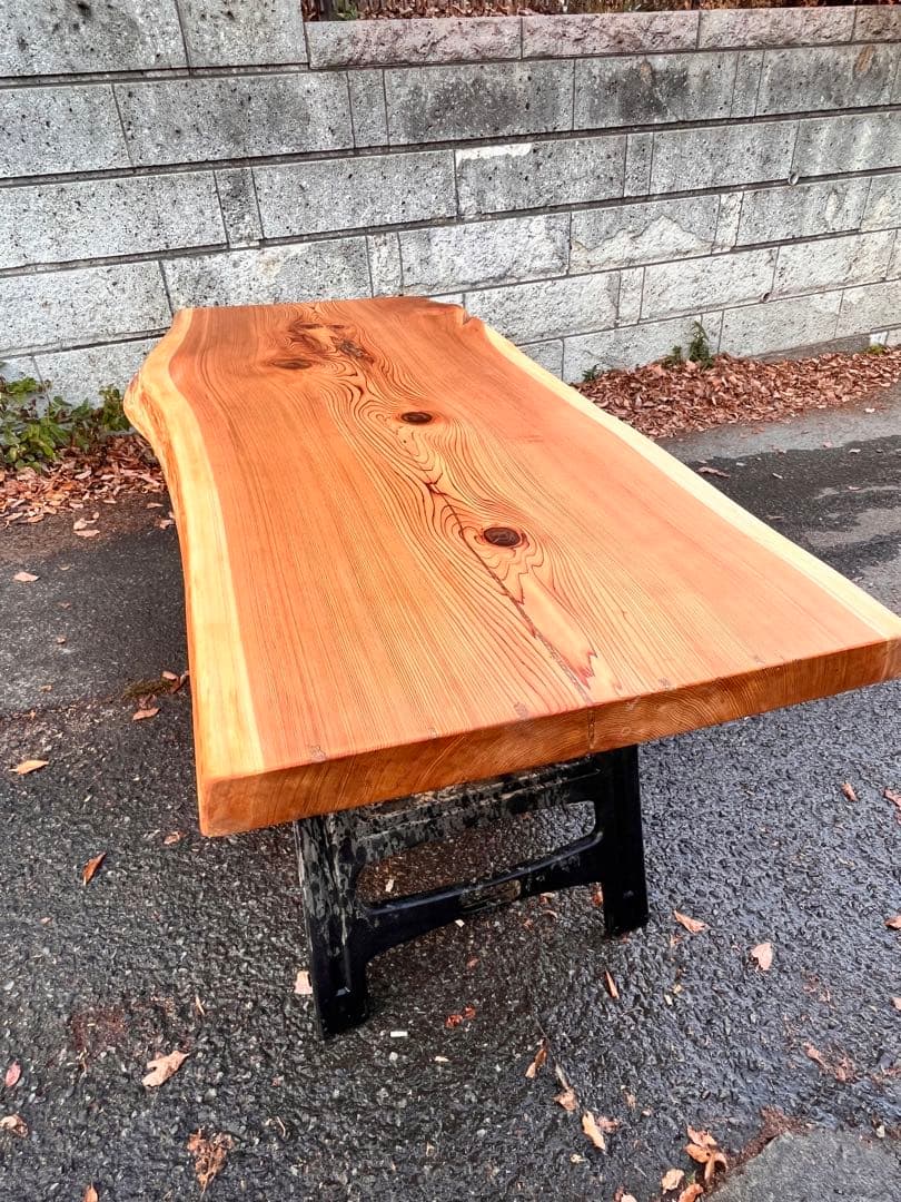 紀州杉　一枚板　ダイニングテーブル