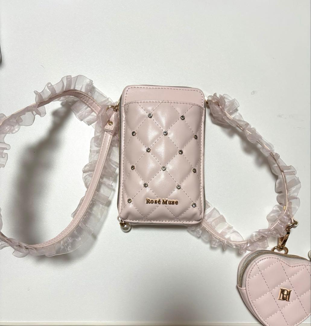 Rosé Muse organ frill mini shoulder ピンク