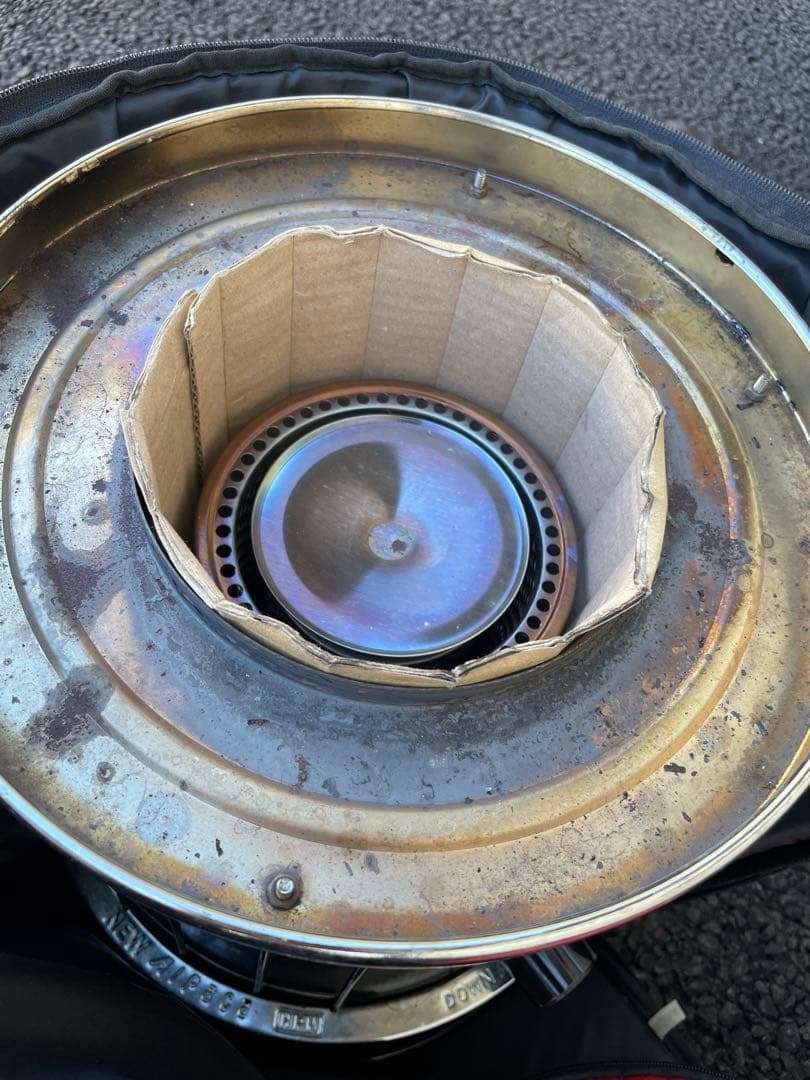 NEWアルパカ石油ストーブ 専用ケース・反射板・五徳付　ブラック