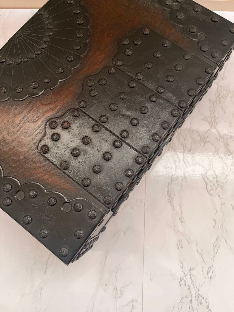 【新品】木製　欅材　千両箱　銭函　古民具　アンティーク