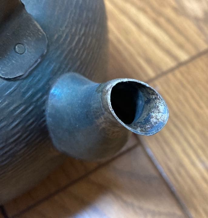 アンティーク お洒落 金属製急須 骨董品 希少品