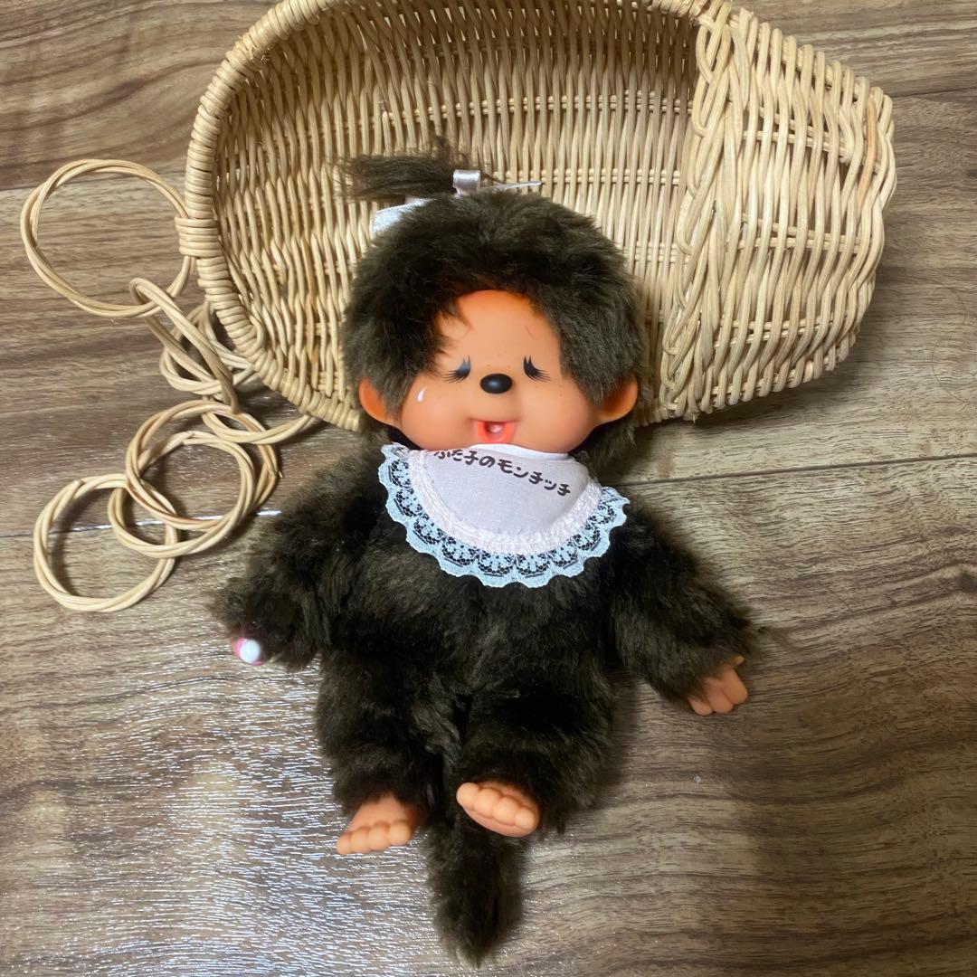 希少　モンチッチ　ぬいぐるみ女の子ヴィンテージくたくたシリーズ　ふた子　セキグチ