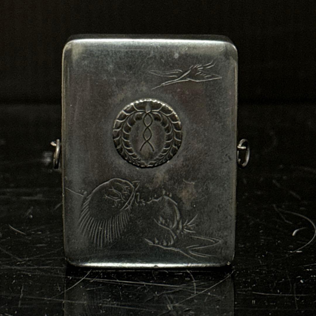 純銀 家紋入 ボンボニエール 箱 約わ46.4g