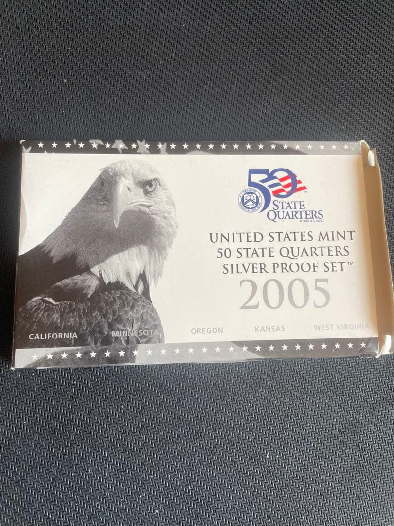 2005年 アメリカ造幣局 50州クォーター銀貨プルーフセット