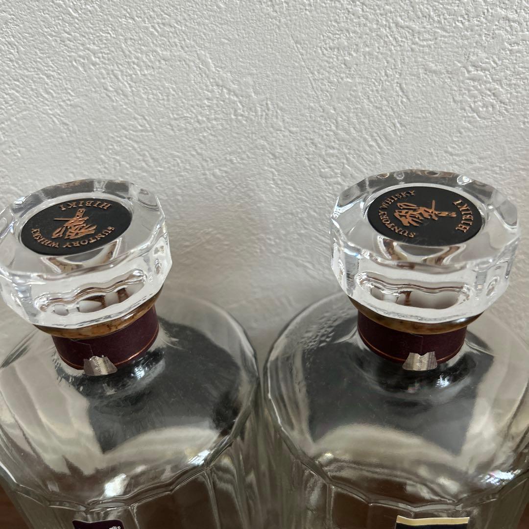 山崎18年 空瓶 未洗浄　4本　サントリー 響21年 空瓶 未洗浄　2本