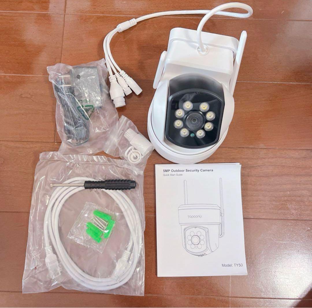 防犯カメラ ワイヤレス 屋外 Topcony 監視カメラ 室内外 5MP