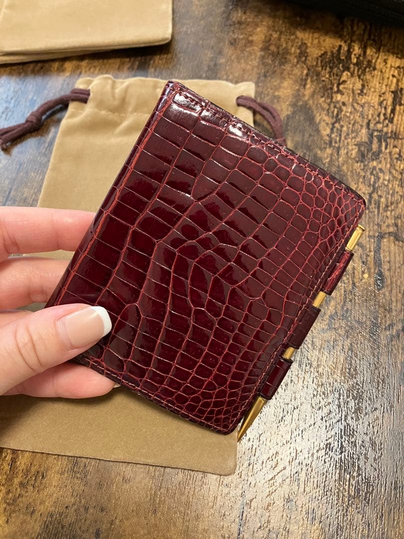 （超希少）エルメス　1977年　クロコ手帳