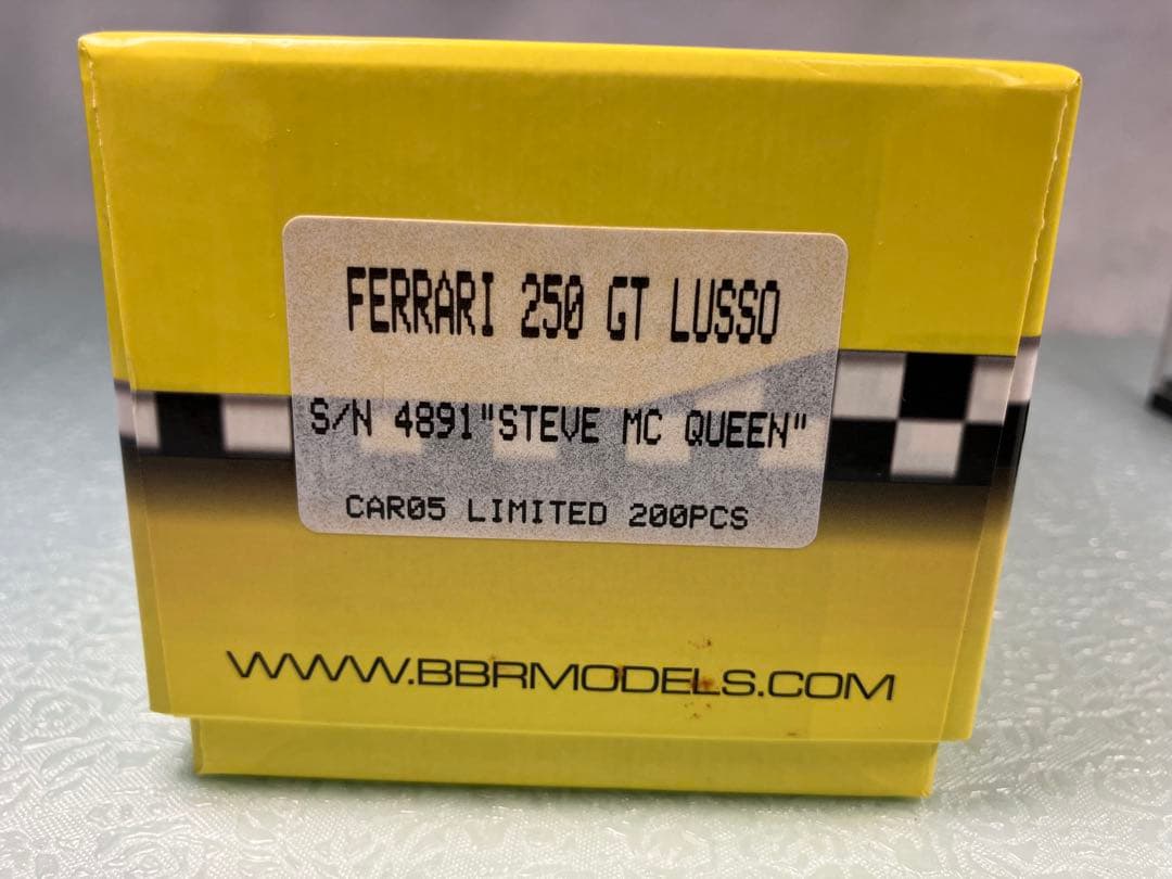 BBR スティーブ・マックイーンの愛車　フェラーリ２５０ＧＴ　ルッソ
