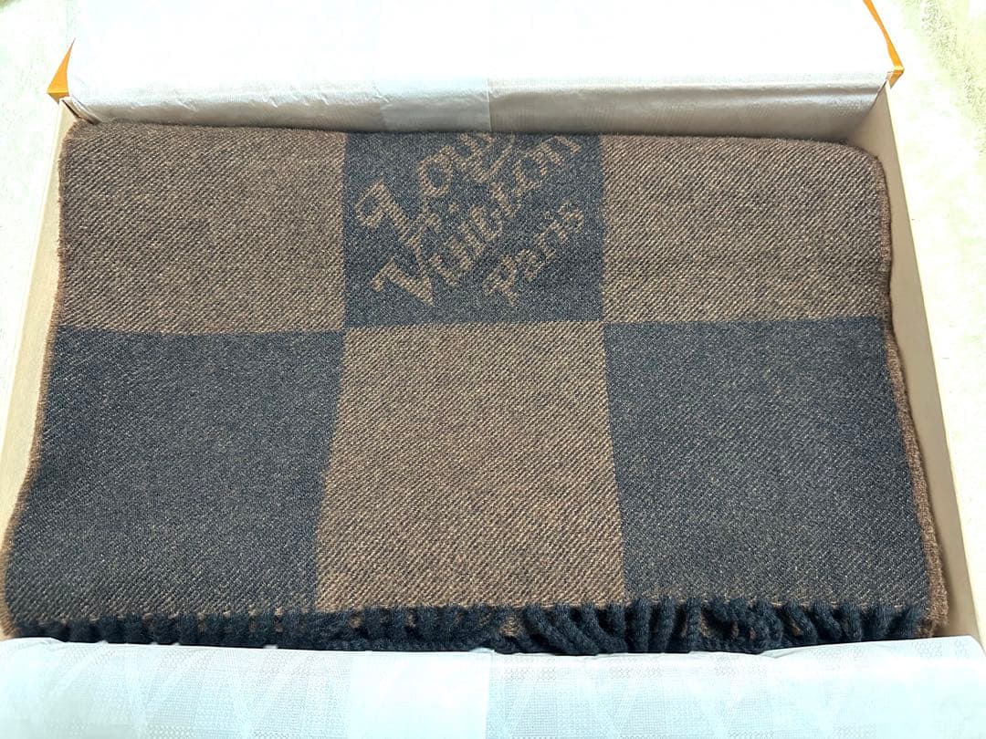 m*♡様 エシャルプ ダミエ ジャイアントマフラー