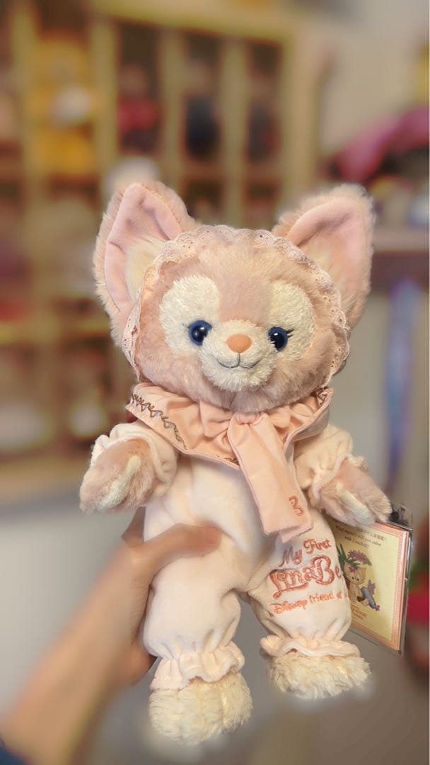 上海ディズニー　お顔厳選　リーナベルパジャマ　ぬいぐるみSS