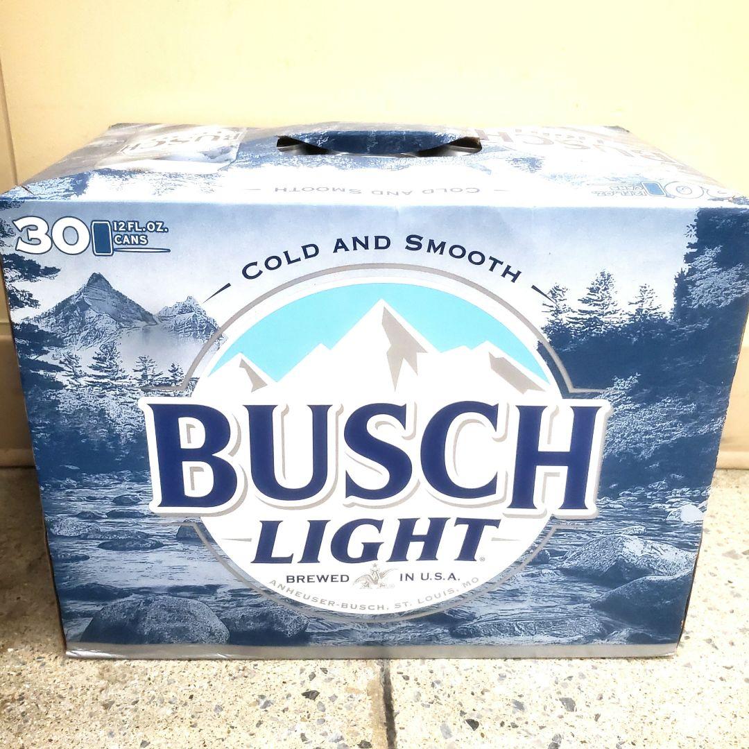 人気ビール 日本未発売 アメリカ BUSCH LIGHT ブッシュライト 30缶