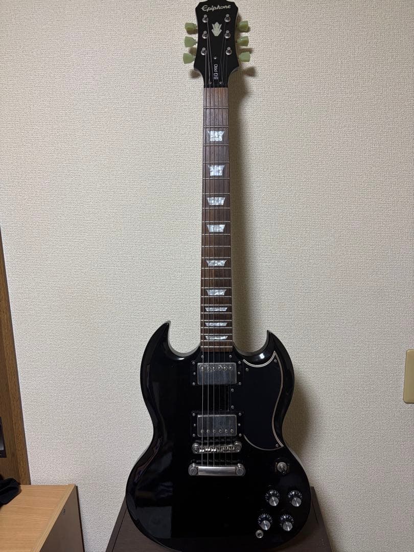 Epiphone SG PRO ブラックエレキギター コイルタップついてます。