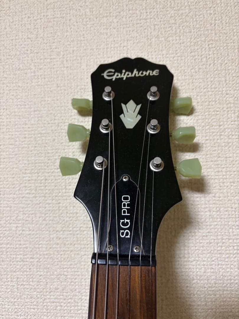 Epiphone SG PRO ブラックエレキギター コイルタップついてます。