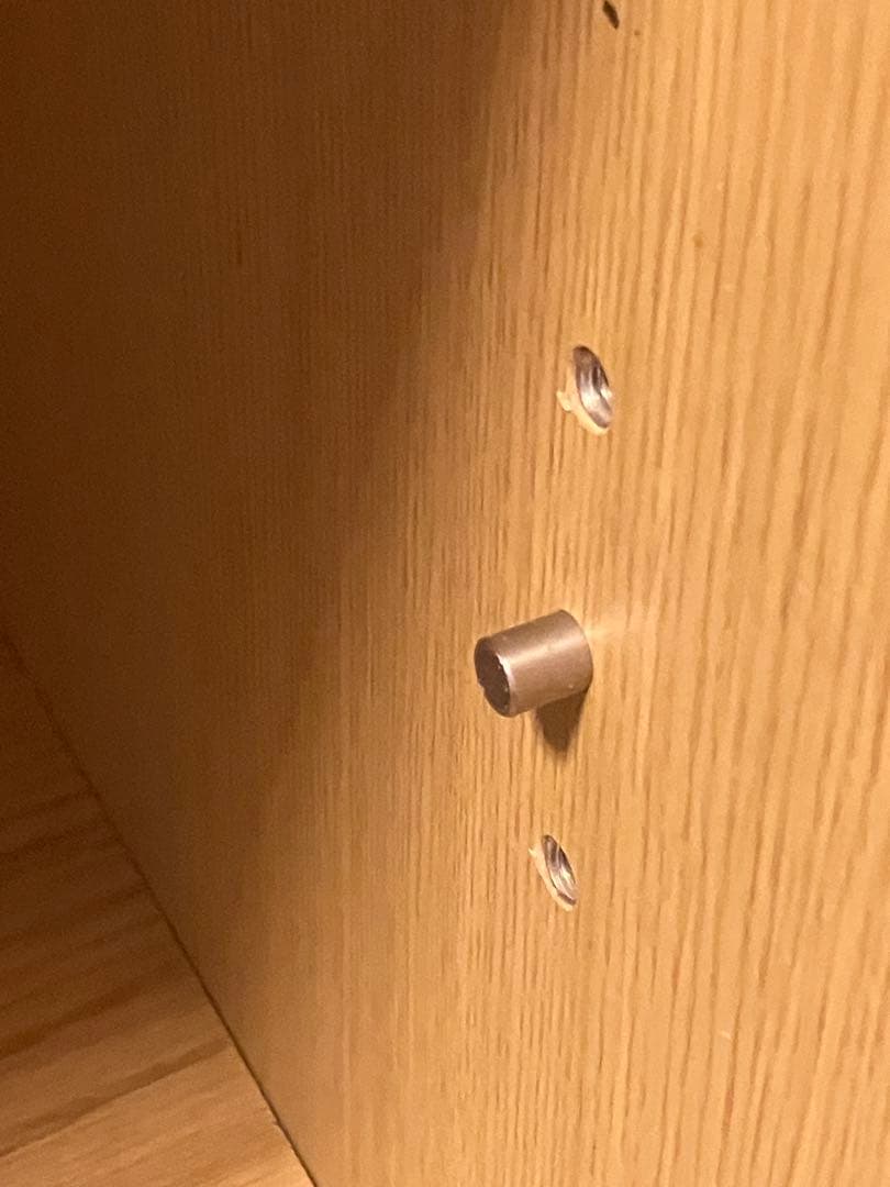 無印良品　オーク材キャビネット・ガラス扉（引戸）　廃盤