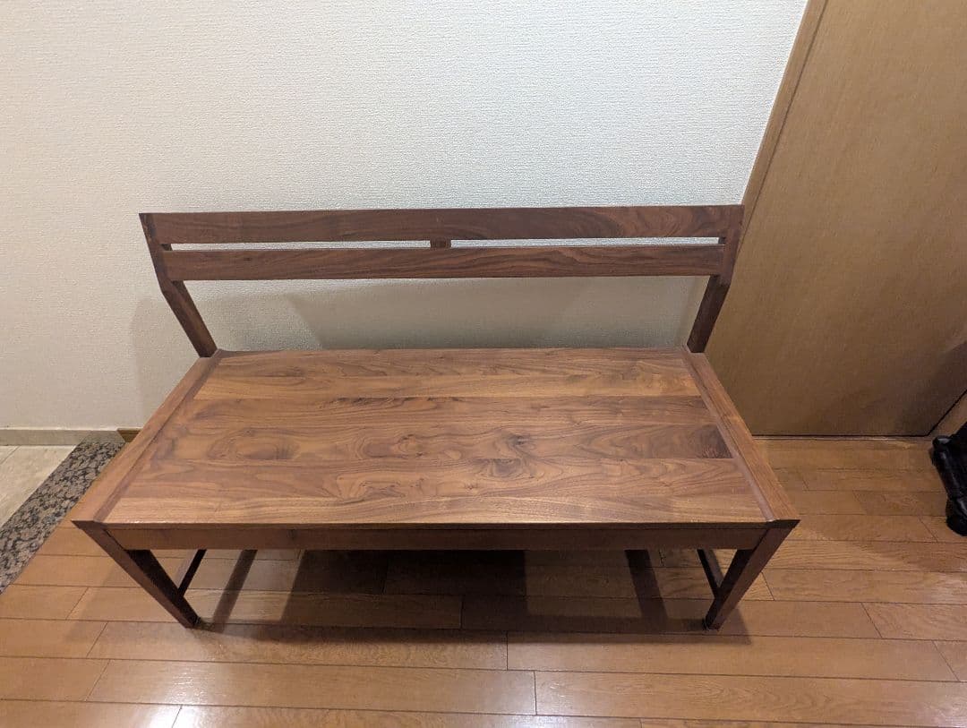 ルンバ対応！ ウォールナット材 ベンチ 幅118cm