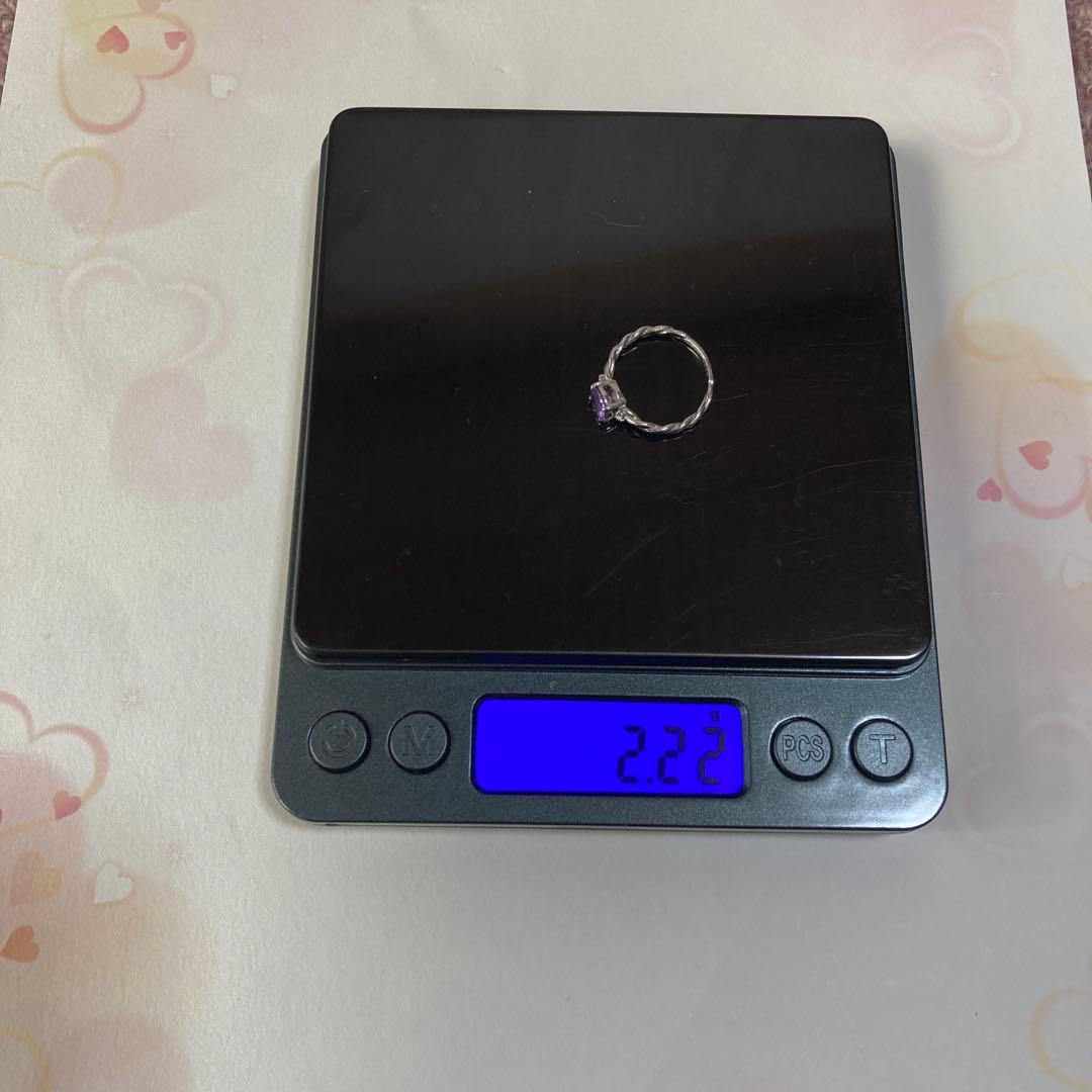 た*こ様 パープルサファイア　ダイヤモンドリング