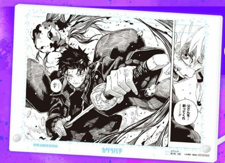 カグラバチ ゼブラック 当選品 応募 原画 アクリルボード