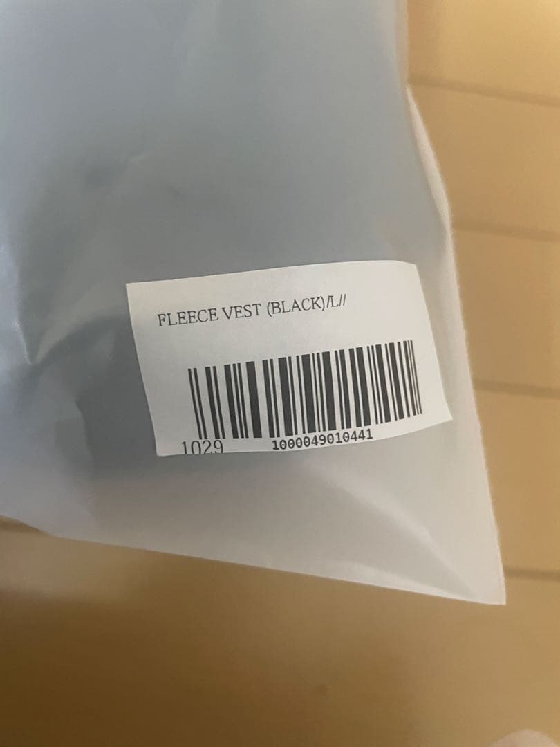 【新品未使用】ENNOYPROFESSIONAL FLEECE VEST【黒L】