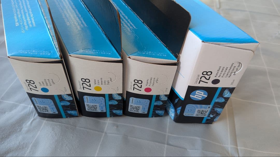 HP 728 インクカートリッジ 4個セット