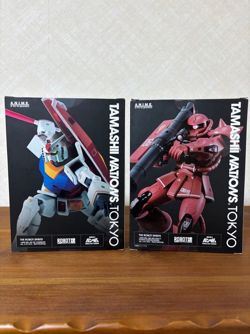ROBOT魂 MS-06S シャア専用ザク 、RX78ガンダムver. A.…