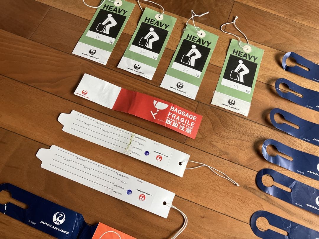 JAL手荷物タグ HEAVY セット　日本航空　フラジール