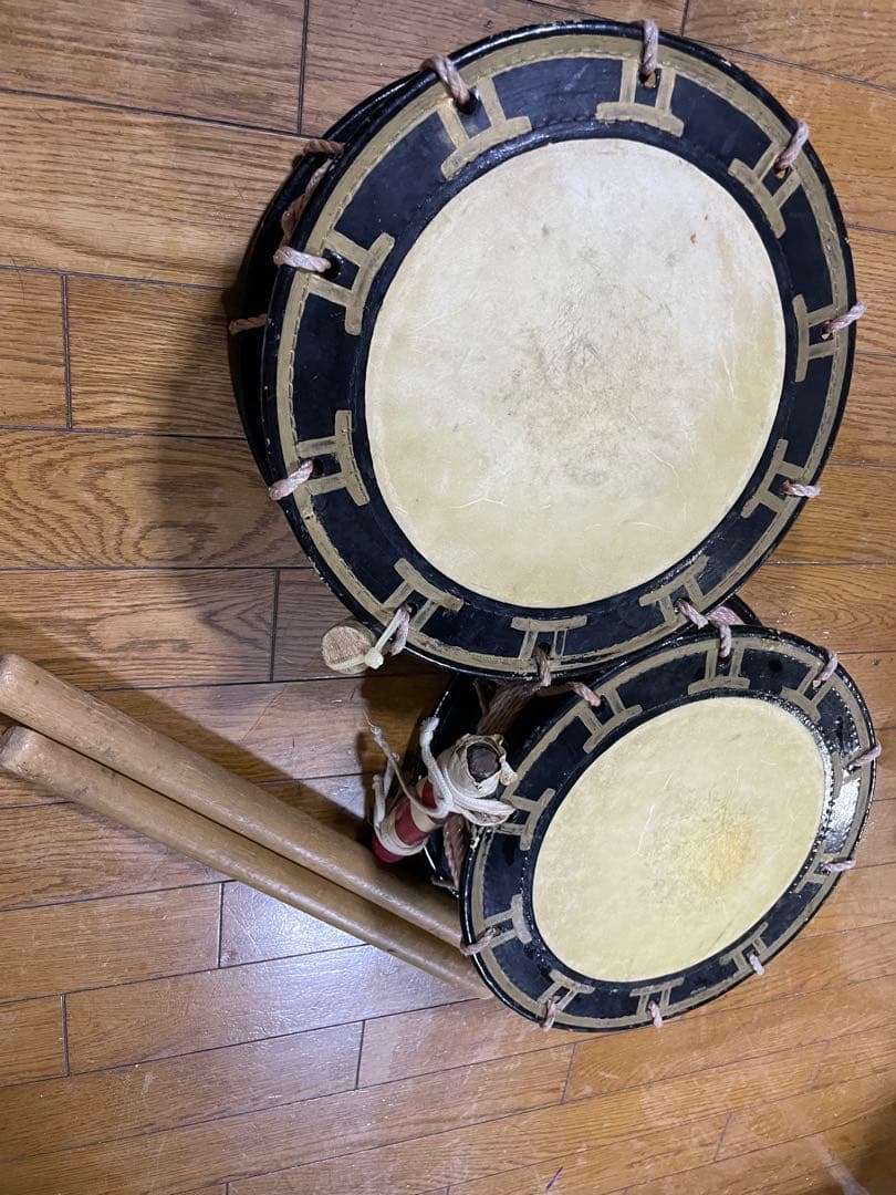 【1セット❗️】エイサー締太鼓 直径30.0cm バチ付き（2個まとめても可）