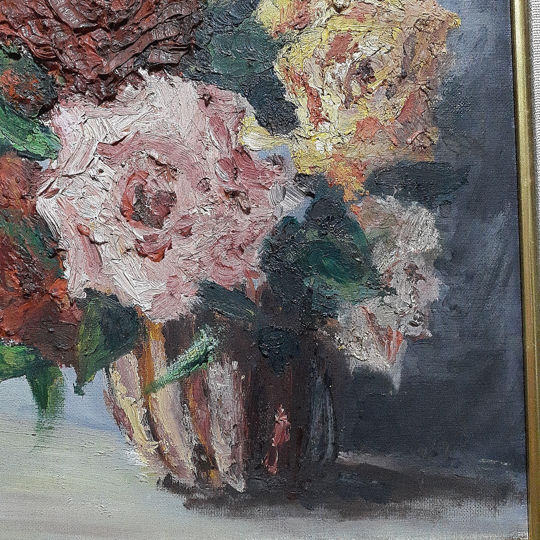 油絵　ばら　林　武