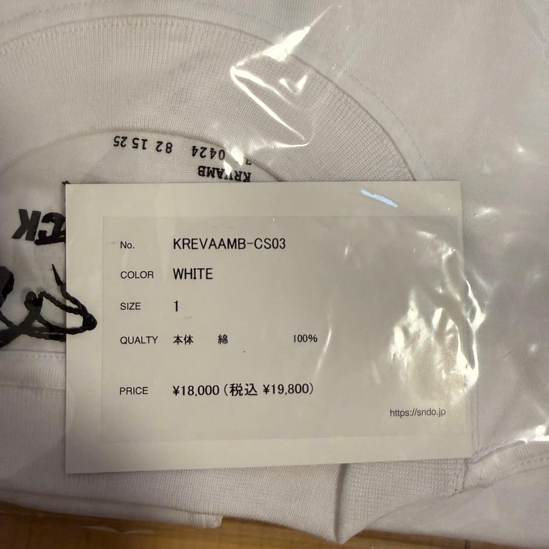 【激レア】ALMOSTBLACK × KREVA クルーネックTシャツ 白 1