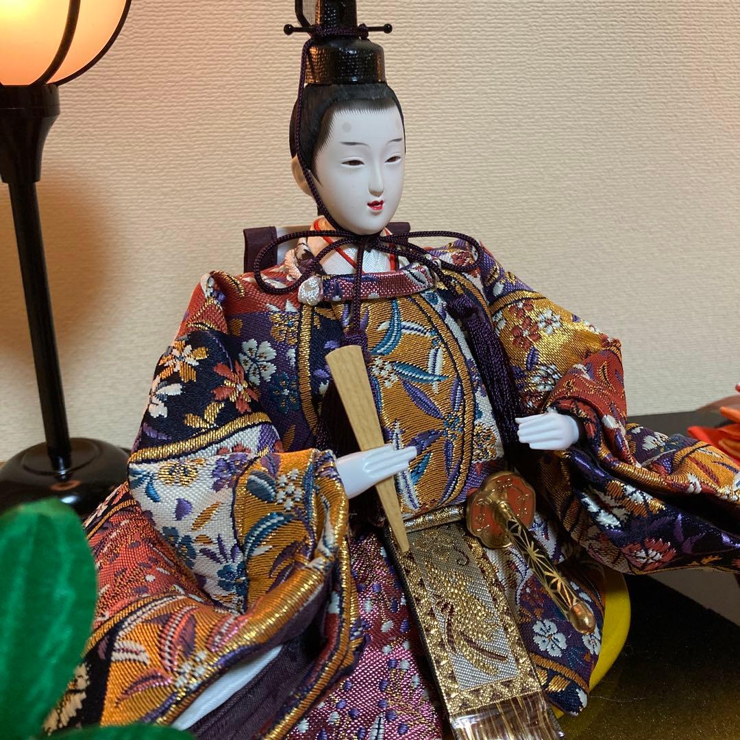 久月　三五雛人形　親王飾りケース入り