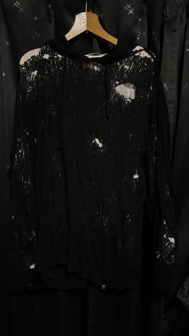 トップス 1017 alyx 9SM destroy cotton hoodie