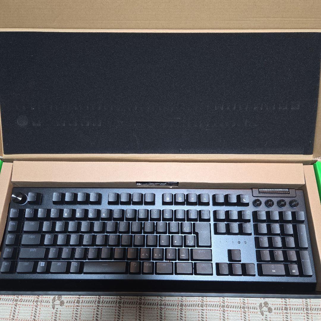 【一部動作不良品】Razer blackwidow v4 pro 緑軸