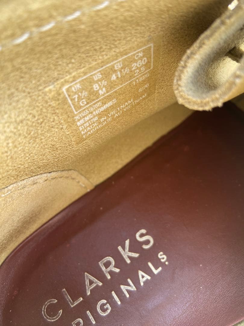 クラークス　ワラビーブーツ　26cw