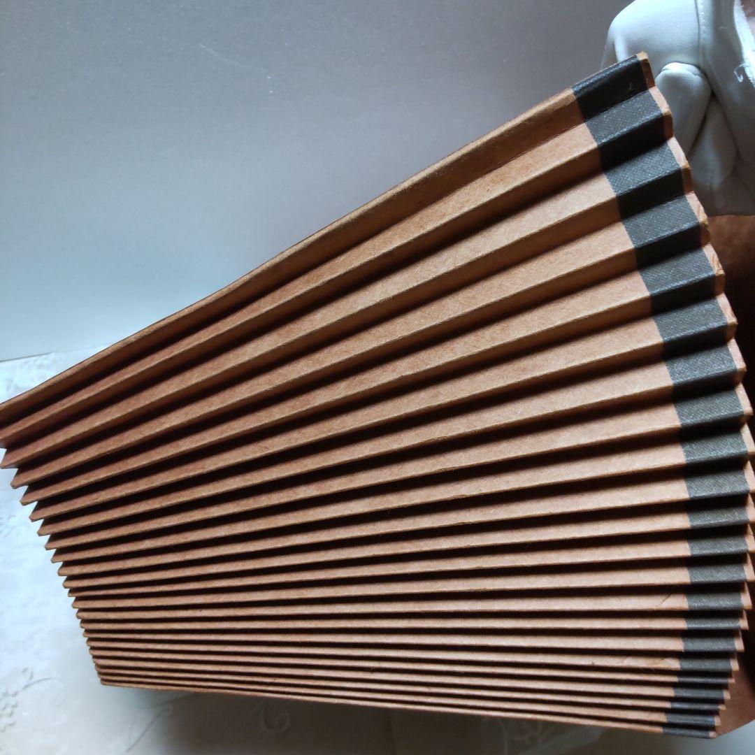 ヴィンテージ　蛇腹ファイル　ブラウン　MADE IN U.S.A.