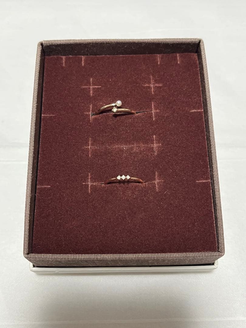 ete ピンクゴールドリング9号•3号　セット