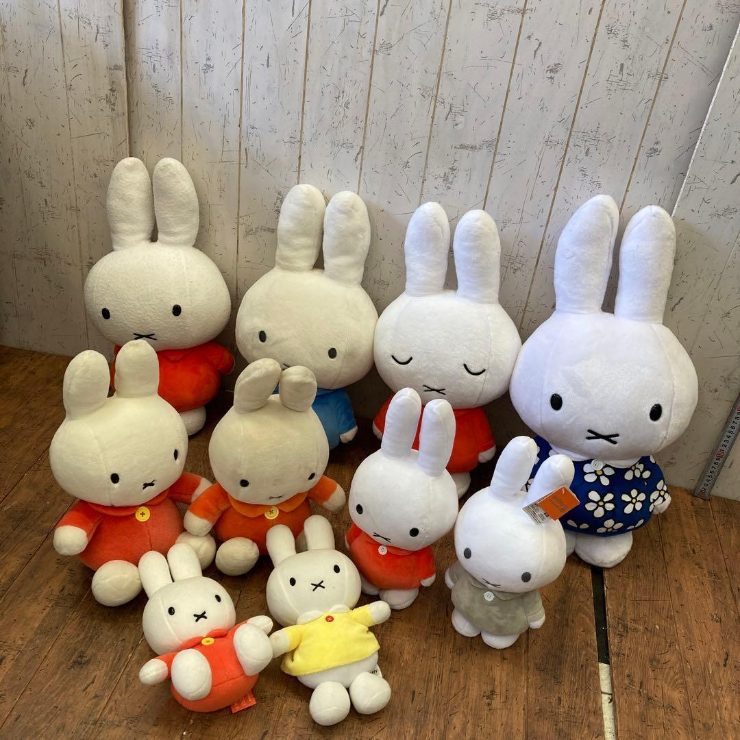 セキグチ レトロ ミッフィー ウサギ ラビット ぬいぐるみ 10体セット 人形