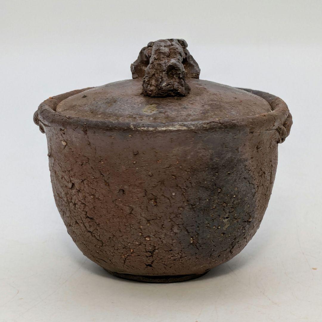 森風来 備前焼 手造り宝瓶 用心箱合布 霊芝摘み 煎茶道具 煎茶器 食器 在銘