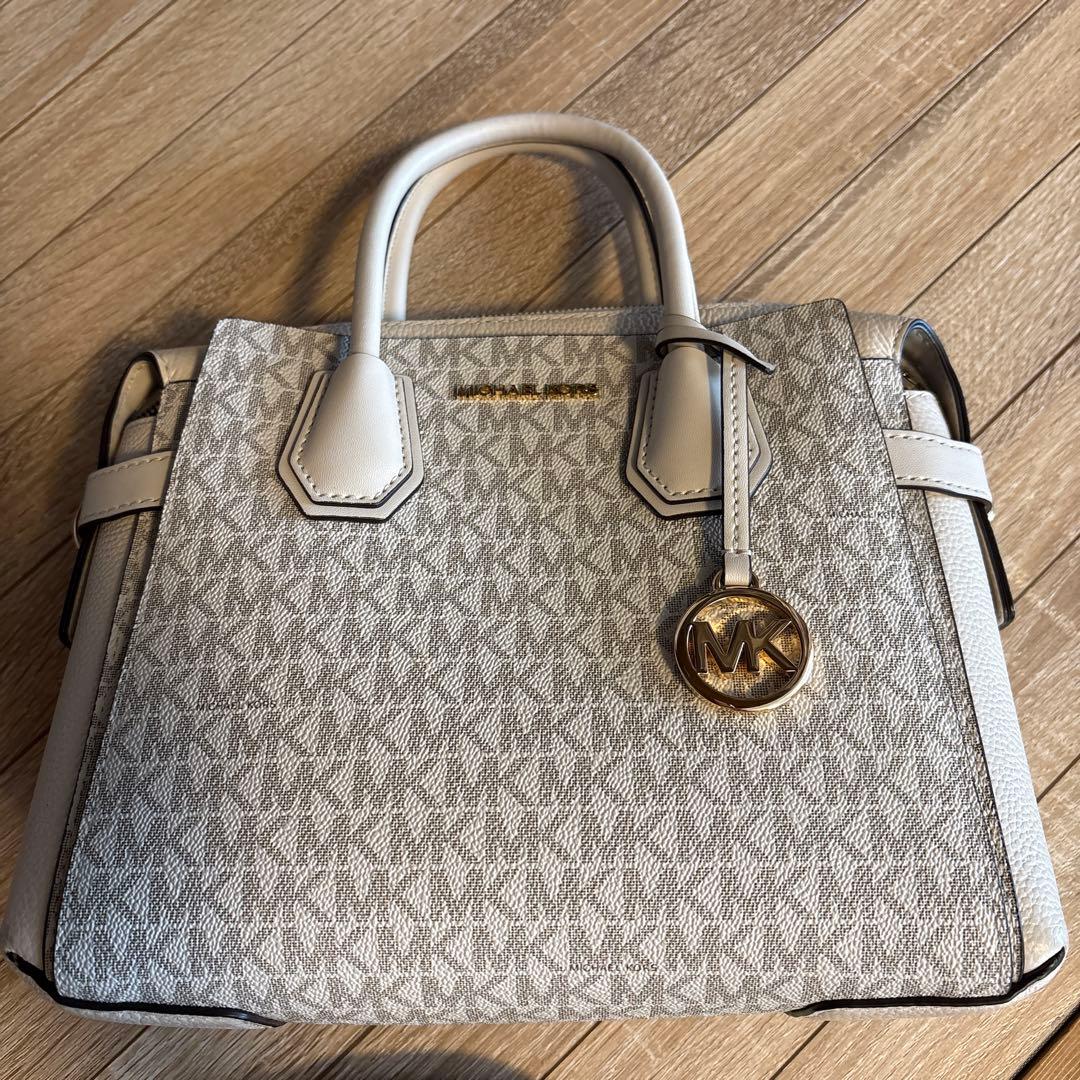 MICHAEL KORS ライトグレー ショルダーバッグ美品