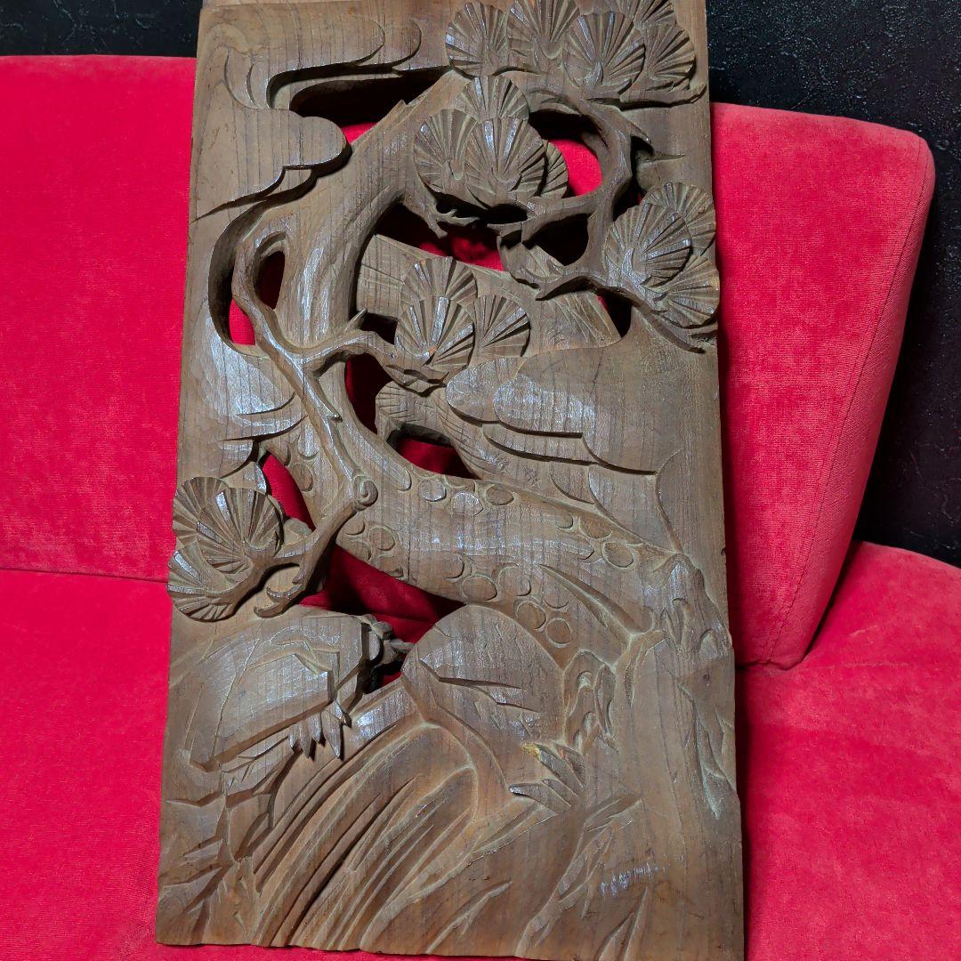 木彫り　彫刻　欄間　鷹　鳥　和柄　置物　だんじり　山車