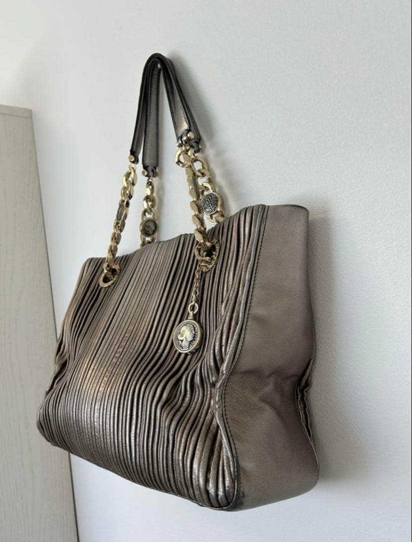 BVLGARI ブルガリ モネーテ　ハンドバッグ　チェーントート　ナッパプリセ