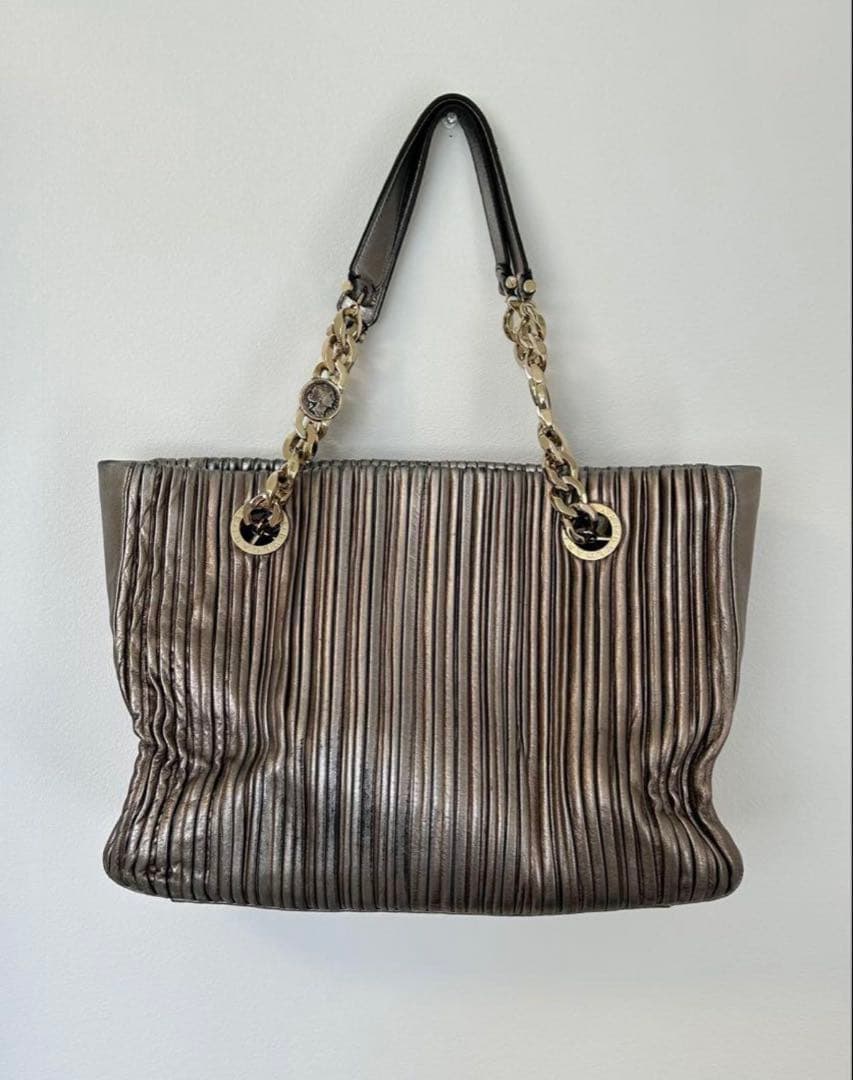 BVLGARI ブルガリ モネーテ　ハンドバッグ　チェーントート　ナッパプリセ